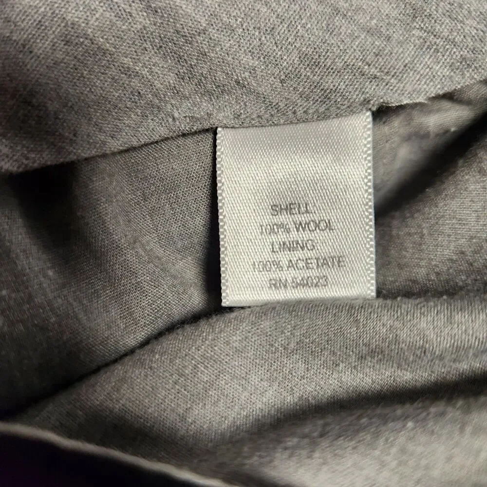 Banana Republic Dress Pants Men 33(34)X30 Black Classic Fit Wool Straight Leg